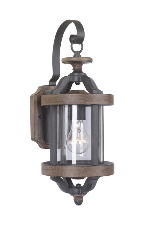 Craftmade - Z7904-TBWB - One Light Wall Mount - Ashwood - Textured Black/Whiskey Barrel