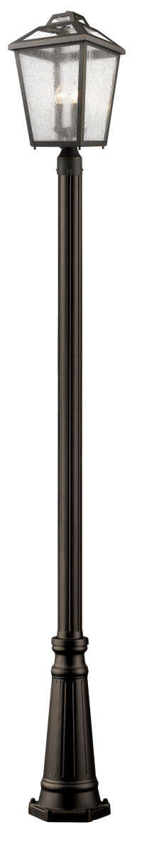 Z-Lite - 539PHBR-519P-ORB - Three Light Outdoor Post Mounted Fixture - Bayland - Oil Rubbed Bronze