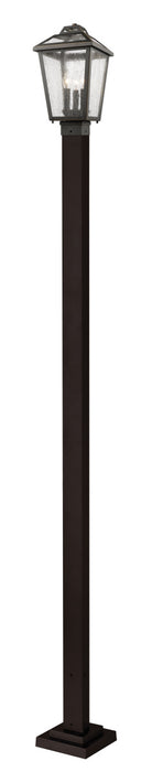 Z-Lite - 539PHMS-536P-ORB - Three Light Outdoor Post Mounted Fixture - Bayland - Oil Rubbed Bronze