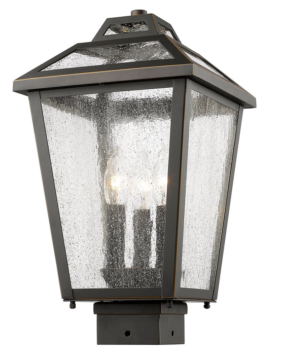 Z-Lite - 539PHMS-ORB - Three Light Outdoor Post Mount Fixture - Bayland - Oil Rubbed Bronze
