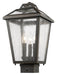 Z-Lite - 539PHMS-ORB - Three Light Outdoor Post Mount Fixture - Bayland - Oil Rubbed Bronze