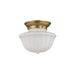 Hudson Valley - 5009F-AGB - One Light Flush Mount - Dutchess - Aged Brass