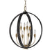 Hudson Valley - 6722-AOB - Eight Light Chandelier - Dresden - Aged Old Bronze