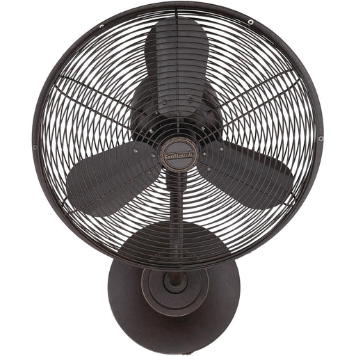 Craftmade - BW116AG3-HW - 14" Wall Fan - Bellows I Hard-wired Indoor/Outdoor - Aged Bronze Textured