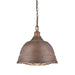 Golden - 7312-L CP - Two Light Pendant - Bartlett CP - Copper Patina