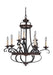 Craftmade - 38729-AGTB - Nine Light Chandelier - Stafford - Aged Bronze/Textured Black