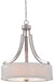 Minka-Lavery - 4104-84 - Three Light Pendant - Parsons Studio - Brushed Nickel