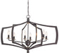 Minka-Lavery - 4376-579 - Six Light Chandelier - Middletown - Downton Bronze With Gold Highlights