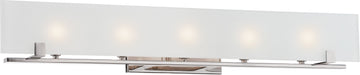 Nuvo Lighting - 60-5178 - Five Light Vanity - Lynne - Polished Nickel