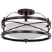 Nuvo Lighting - 60-5335 - Two Light Semi Flush Mount - Ginger - Old Bronze