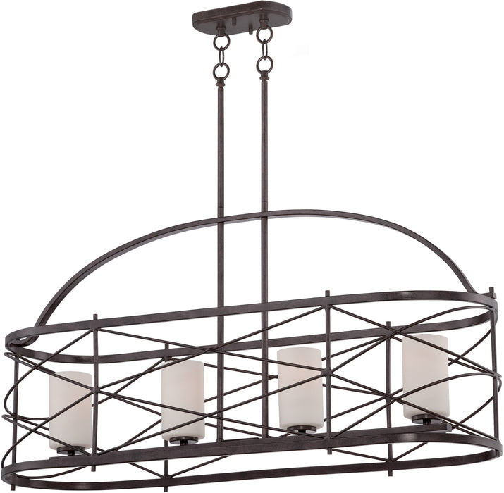 Nuvo Lighting - 60-5338 - Four Light Island Pendant - Ginger - Old Bronze