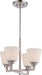 Nuvo Lighting - 60-5458 - Four Light Chandelier - Mobili - Brushed Nickel