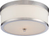 Nuvo Lighting - 60-5476 - Two Light Flush Mount - Celine - Polished Nickel
