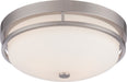 Nuvo Lighting - 60-5486 - Two Light Flush Mount - Neval - Brushed Nickel