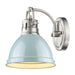 Golden - 3602-BA1 PW-SF - One Light Bath Vanity - Duncan PW - Pewter