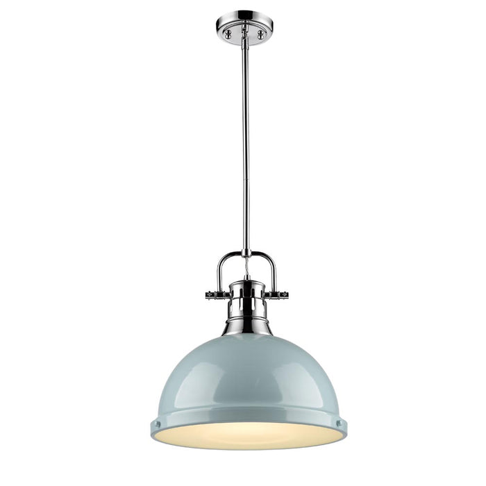 Golden - 3604-L CH-SF - One Light Pendant - Duncan CH - Chrome