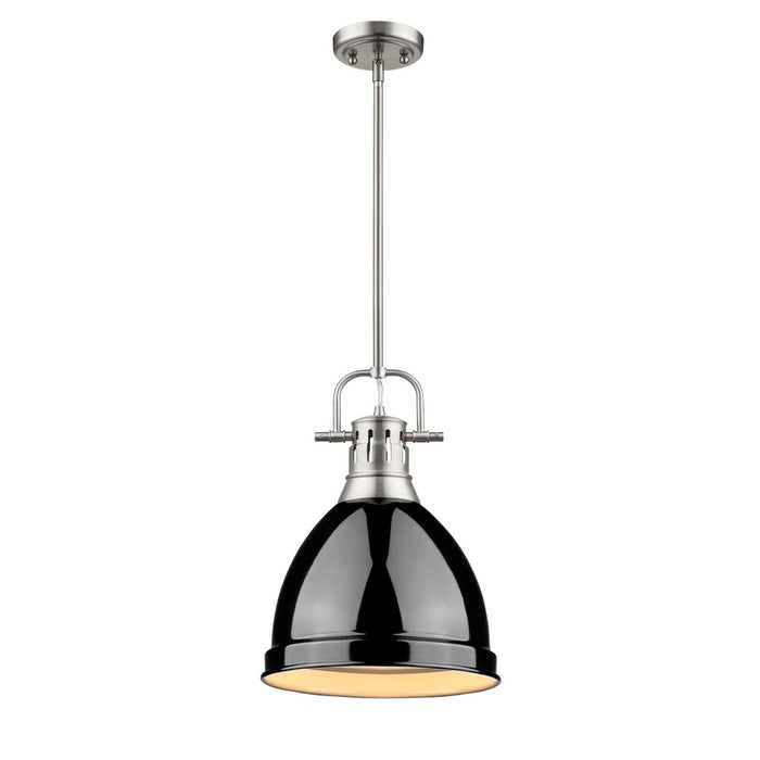 Golden - 3604-S PW-BK - One Light Pendant - Duncan PW - Pewter