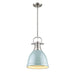 Golden - 3604-S PW-SF - One Light Pendant - Duncan PW - Pewter