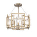 Golden - 6068-SF WG - Four Light Semi-Flush Mount - Marco WG - White Gold