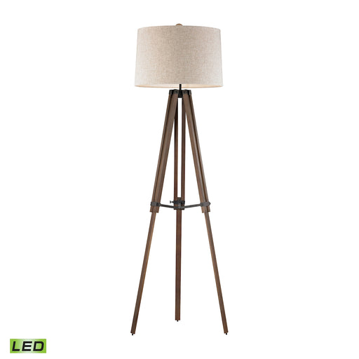 ELK Home - D2817-LED - LED Floor Lamp - Wooden Brace - Walnut