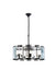 Elegant Lighting - 1211D26FB - Six Light Chandelier - Monaco - Flat Black (Matte)