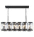 Elegant Lighting - 1212D40FB - 12 Light Chandelier - Monaco - Flat Black (Matte)