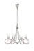 Elegant Lighting - 1452D28PN - Eight Light Pendant - Lyndon - Polished Nickel