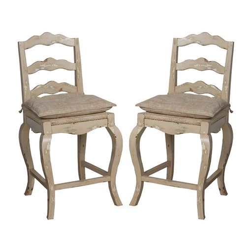 ELK Home - 660002P - Stool - French Provencial - Whitewash