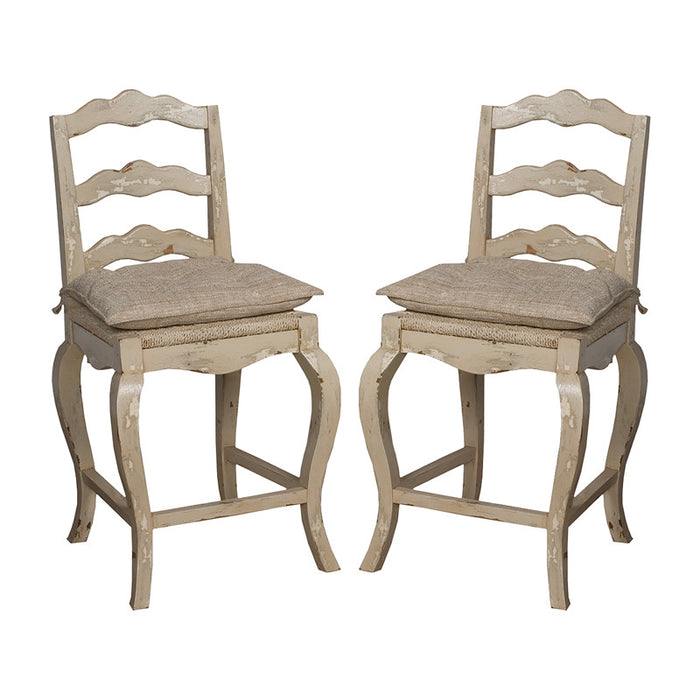 ELK Home - 660002P - Stool - French Provencial - Whitewash