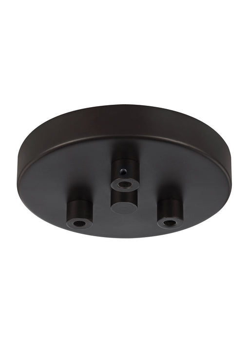 Generation Lighting. - MPC03ORB - Three Light Multi-Port Canopy with Swag Hooks - Multi-Port Canopies - Oil Rubbed Bronze