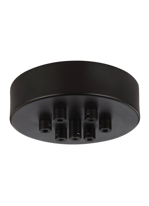 Generation Lighting. - MPC07ORB - Seven Light Multi-Port Canopy with Swag Hooks - Multi-Port Canopies - Oil Rubbed Bronze