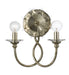 Crystorama - 442-SA - Two Light Wall Sconce - Willow - Antique Silver