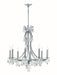 Crystorama - 5938-CH-CL-MWP - Eight Light Chandelier - Cedar - Polished Chrome