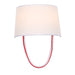 Crystorama - 9902-RD-CL - Two Light Wall Sconce - Stella - Polished Chrome / Red Cord