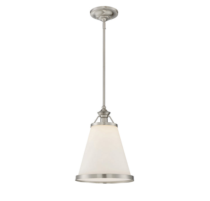 Savoy House - 7-130-1-SN - One Light Pendant - Ashmont - Satin Nickel