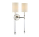 Savoy House - 9-103-2-109 - Two Light Wall Sconce - Fremont - Polished Nickel