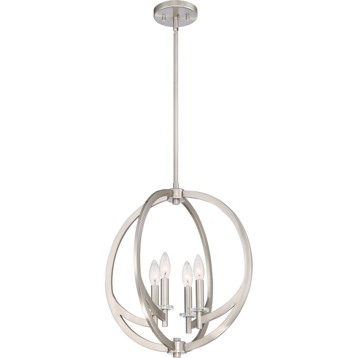 Quoizel - ON2818BN - Four Light Pendant - Orion - Brushed Nickel