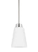 Generation Lighting. - 6115201-962 - One Light Mini-Pendant - Kerrville - Brushed Nickel