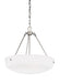 Generation Lighting. - 6615203-962 - Three Light Pendant - Kerrville - Brushed Nickel