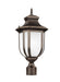 Generation Lighting. - 8236301-71 - One Light Outdoor Post Lantern - Childress - Antique Bronze