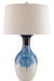 Currey and Company - 6226 - One Light Table Lamp - Fete - Cobalt/White