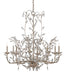 Currey and Company - 9975 - Eight Light Chandelier - Crystal - Silver Granello