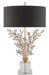 Currey and Company - 6983 - Two Light Table Lamp - Forget-Me-Not - Chinois Gold Leaf/Clear