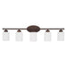 Capital Lighting - 115251BZ-338 - Five light Vanity - Dixon - Bronze