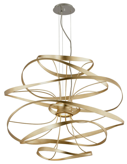 Corbett Lighting - 216-43-GL/SS - LED Chandelier - Calligraphy - Gold Leaf W Polished Stainless