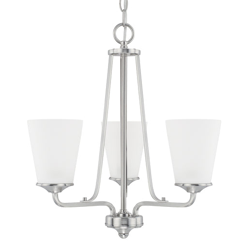 Capital Lighting - 414131BN-331 - Three Light Chandelier - Braylon - Brushed Nickel