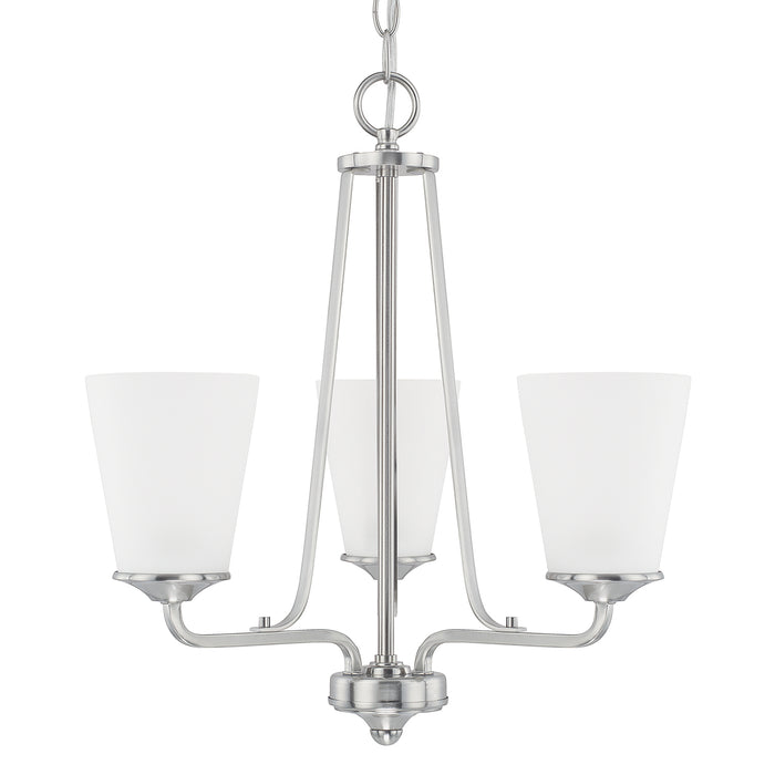 Capital Lighting - 414131BN-331 - Three Light Chandelier - Braylon - Brushed Nickel