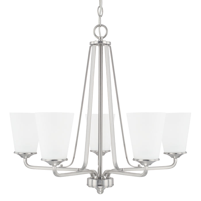 Capital Lighting - 414151BN-331 - Five Light Chandelier - Braylon - Brushed Nickel