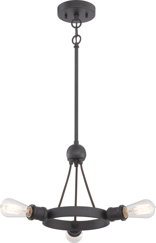Nuvo Lighting - 60-5723 - Three Light Semi Flush Mount - Paxton - Aged Bronze