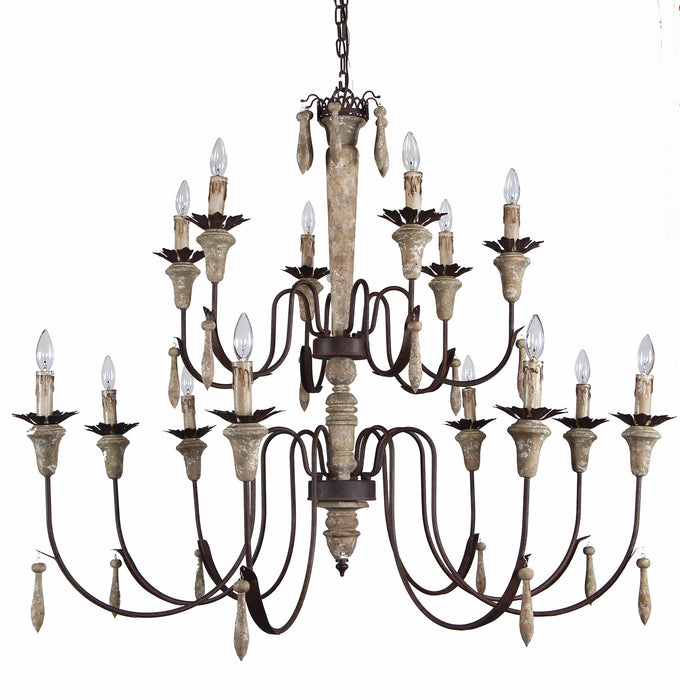Terracotta Designs - CHAN8135-8+6 - 14 Light Chandelier - Cassandra
